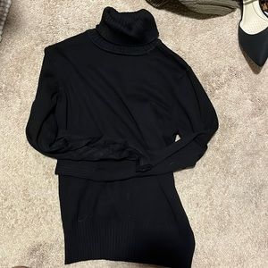 Soft black turtle neck